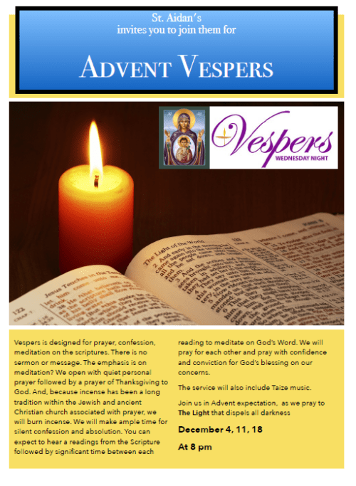 Advent vespers