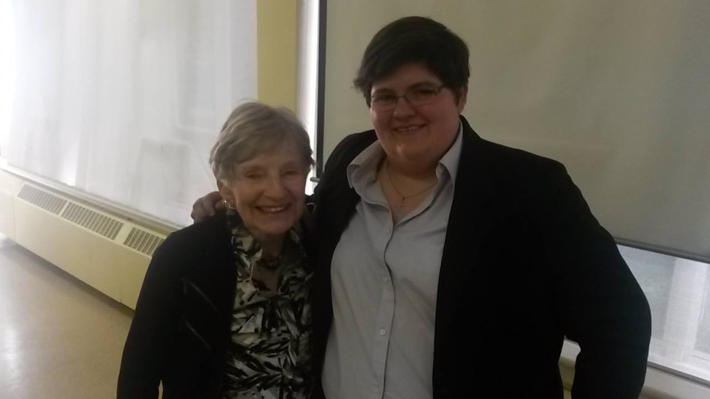 Jenn is pictured here with Nancy Postons 