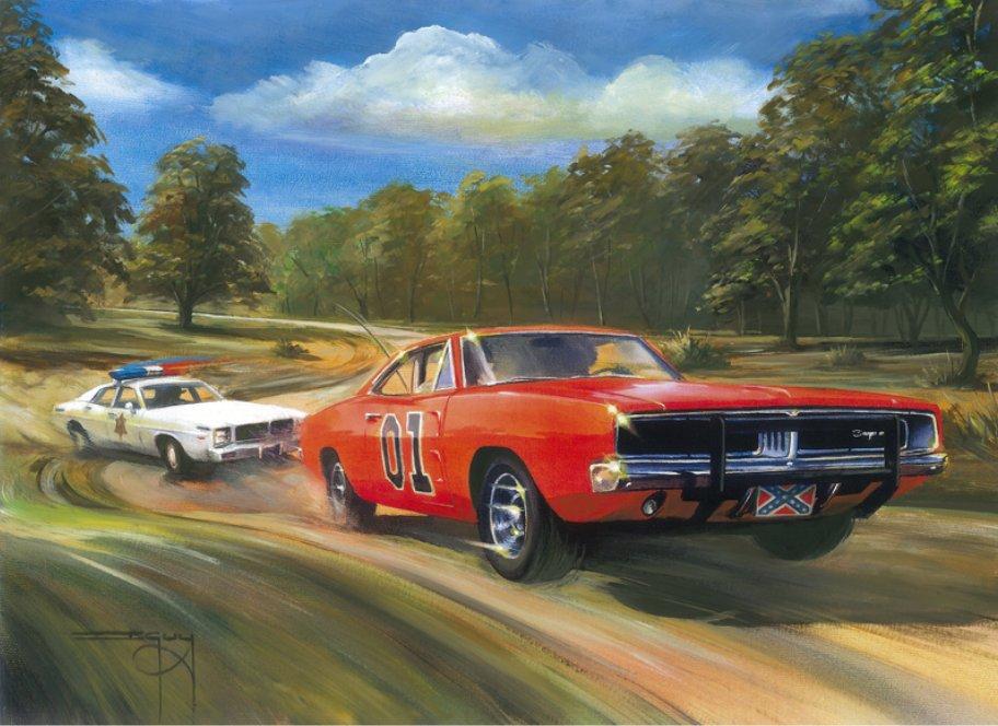 Dukes-of-Hazzard-General-Lee-Painting